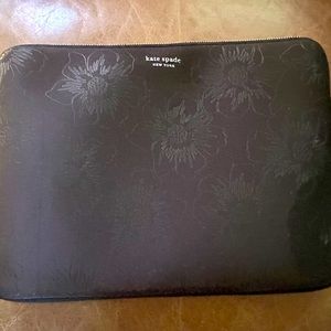 Kate Spade black computer pouch